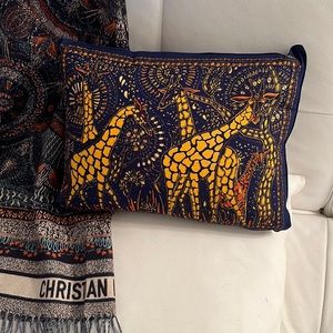 CHRISTIAN DIOR MAISON LIMITED EDITION GIRAFFE THROW PILLOW